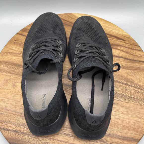 Allbirds Tree Dasher Shoes Mens 13 Black Knit Running Sneakers Casual Comfort
